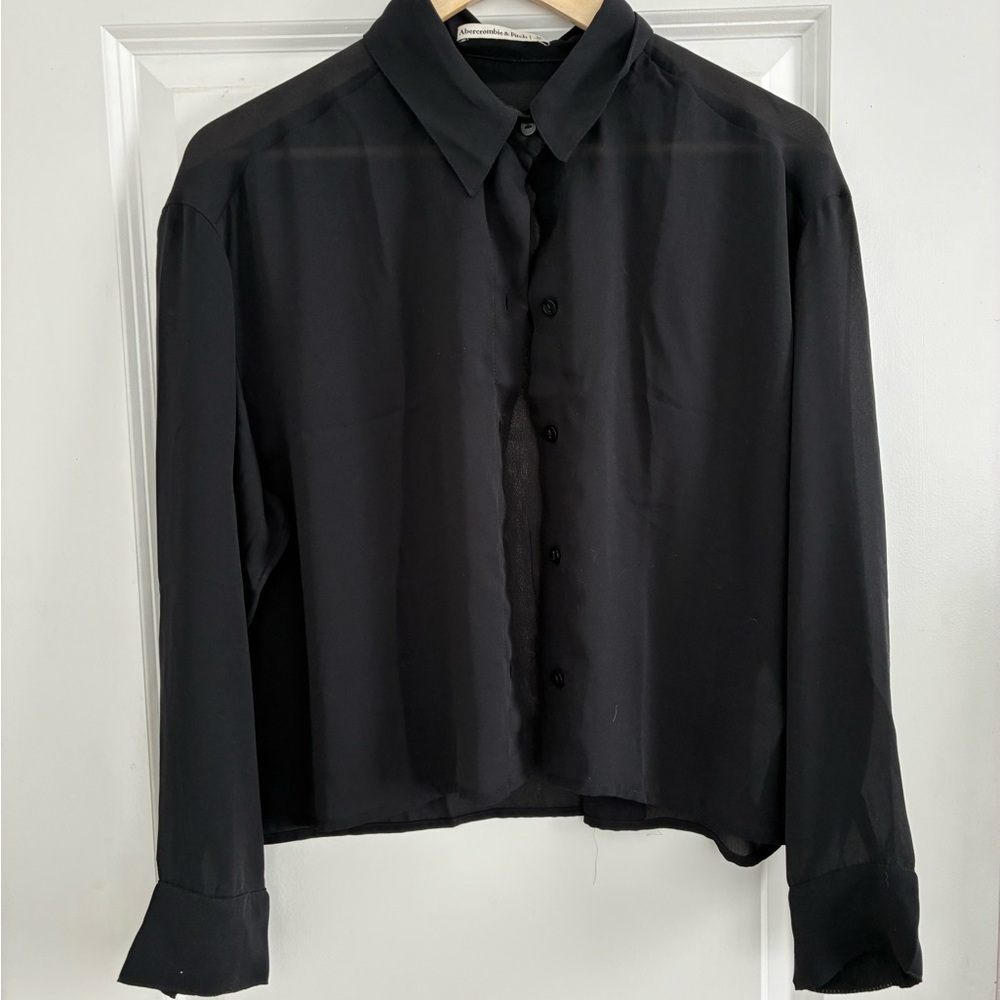 Abercrombie Sheer Button-Up Shirt